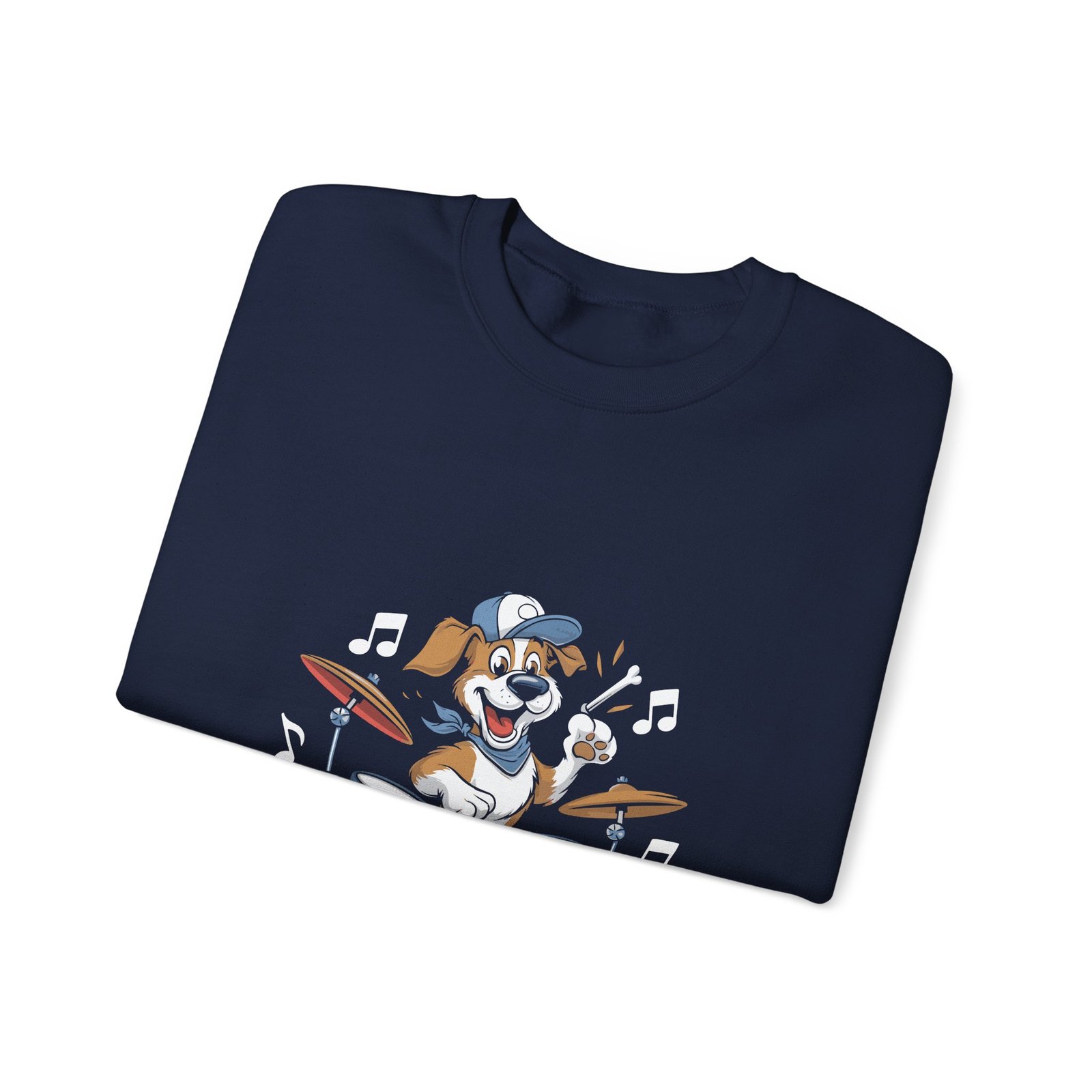 Barkin Beats Drum Dog Graphic with Musical Canine Vibes - Sweatshirt - Image 11