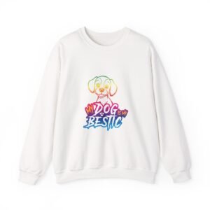 My Dog Is My Bestie Cute Paw Print Friendship Design - Sweatshirt