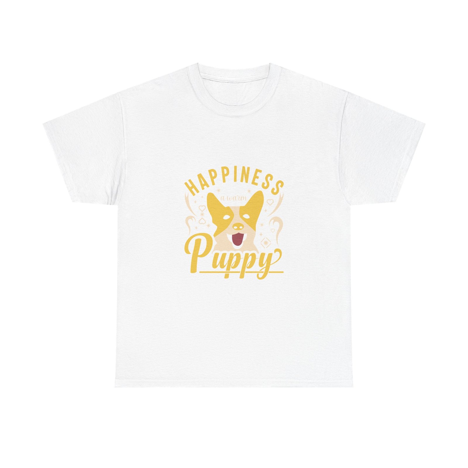 Cute Happiness Is A Puppy Heartwarming Puppy Love Design - T-shirt