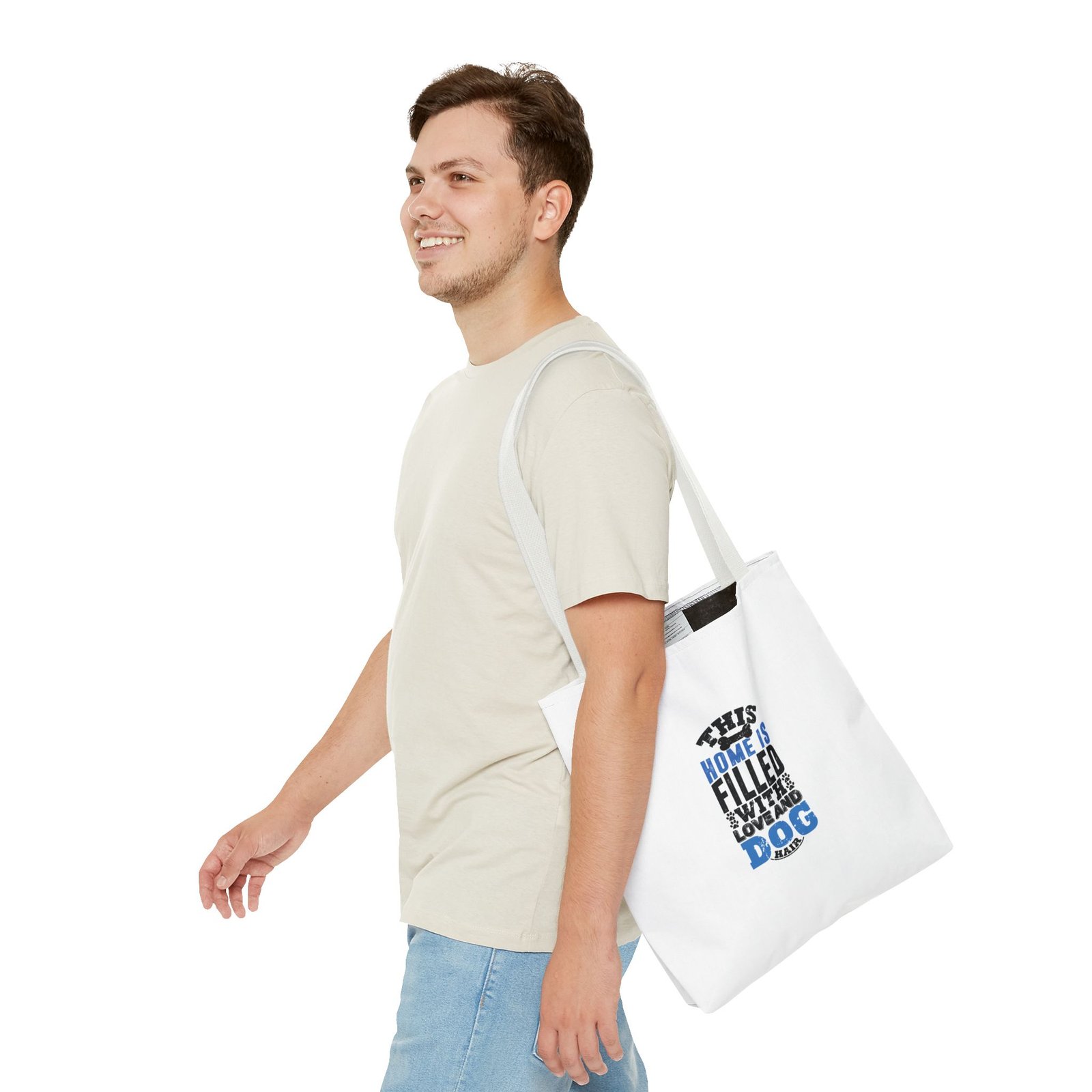 Home Filled With Love Dog Heartwarming Cozy Design - Tote Bag - Image 7
