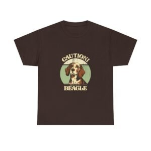 Caution Beagle Warning Sign Graphic Design - T-shirt