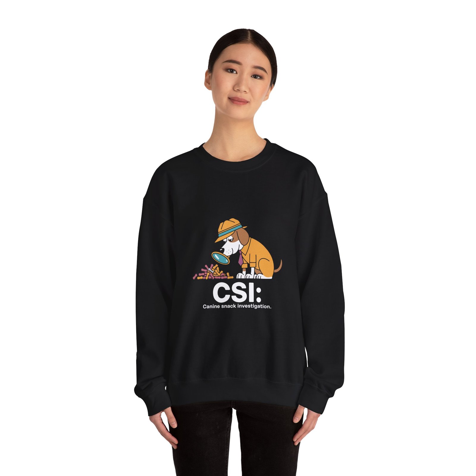CSI Canine Investigation Dog Graphic Design - Sweatshirt - Image 4