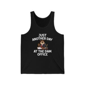 Beaver Wearing Suit Cartoon with Office Humor - Tank Top
