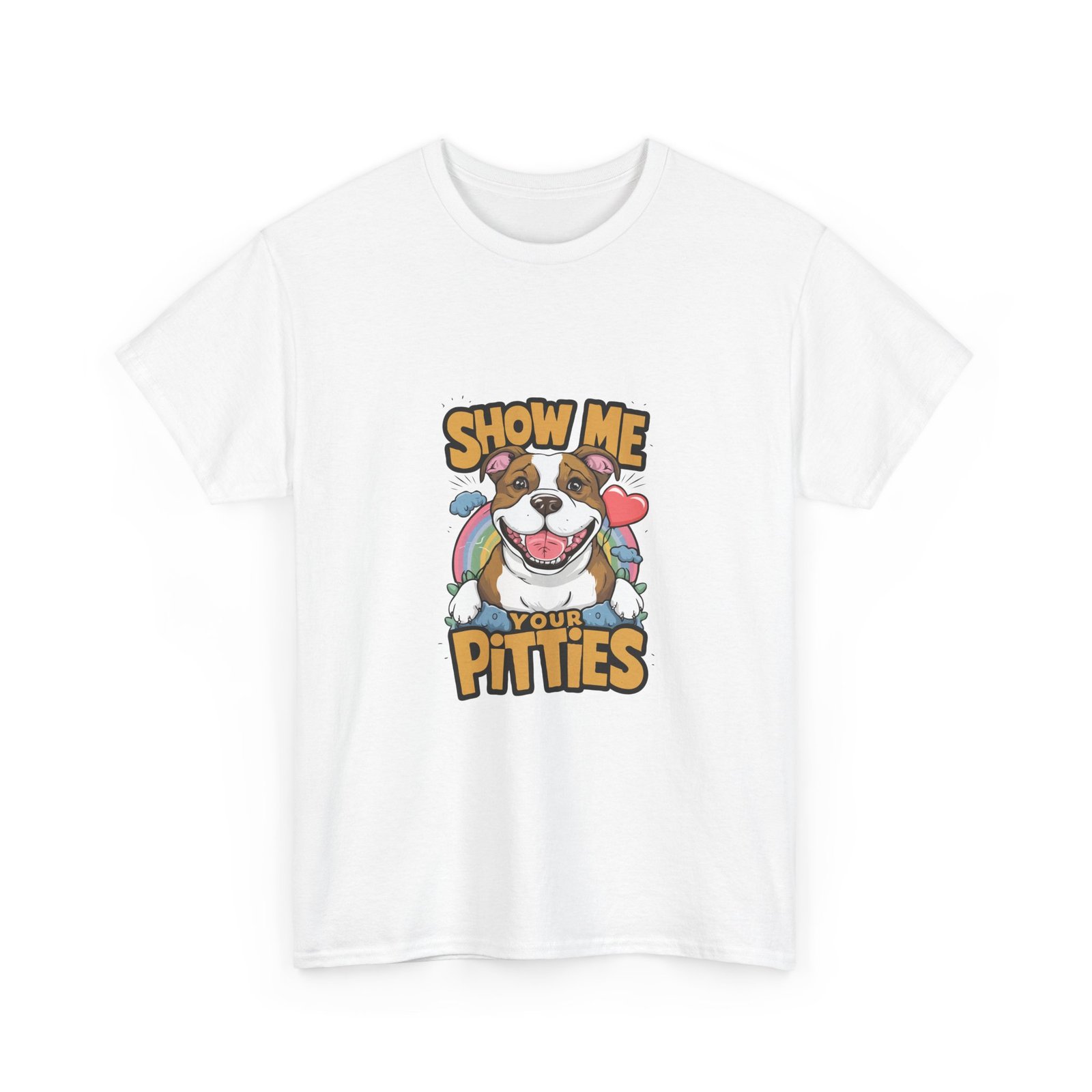 Show Me Your Pitties Cute Pitbull Dog Graphic - T-shirt - Image 3