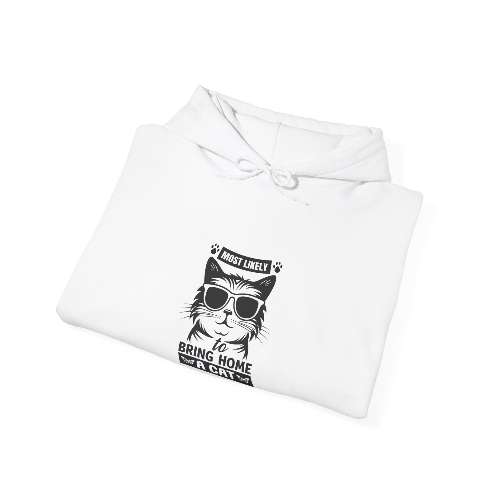 Most Likely To Bring Home Strays Funny Pet Lover Design - Hoodie - Image 4