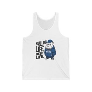 Bulldog Life Best Life Graphic Design with Bold Typography - Tank Top