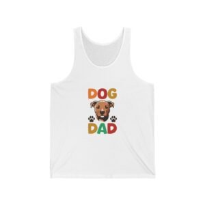 Bold Dog Dad Typography Design with Modern Style - Tank Top