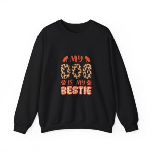 My Dog Is My Bestie Leopard Print Design - Sweatshirt