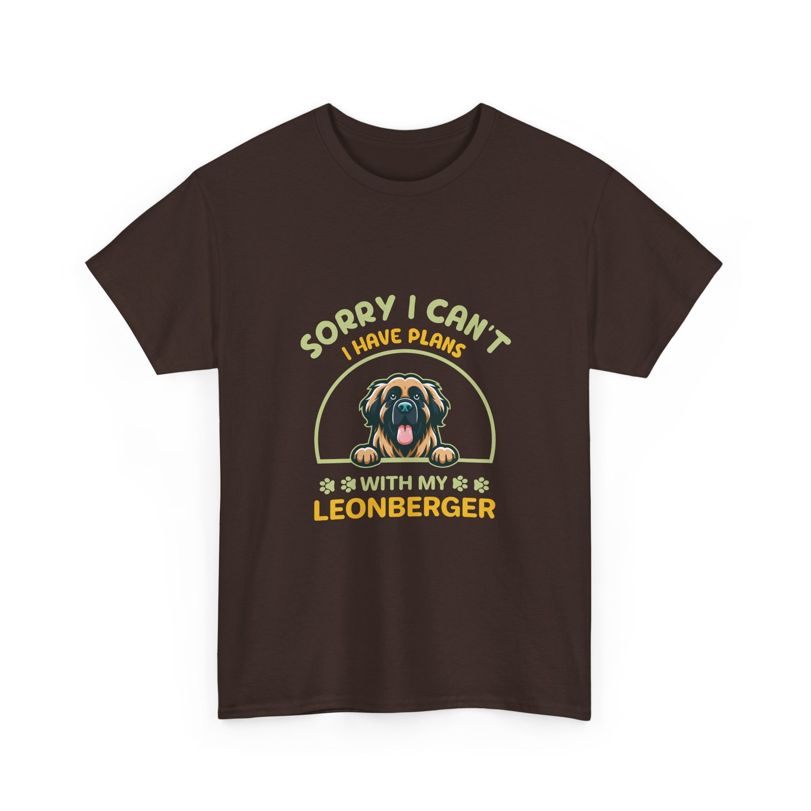 Leonberger Sorry I Have Plans Dog Lover Graphic - T-shirt - Image 3