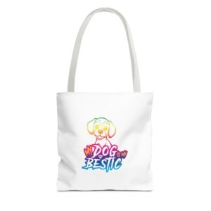 My Dog Is My Bestie Cute Paw Print Friendship Design - Tote Bag