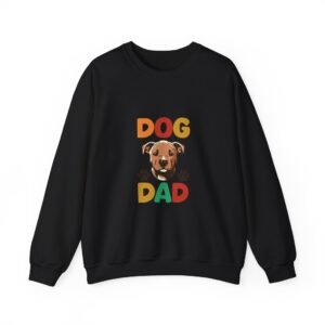 Bold Dog Dad Typography Design with Stylish Lettering - Sweatshirt