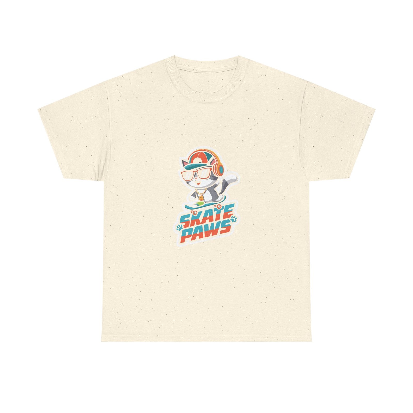 Skate Paws Roller Cat Graphic Featuring Playful Feline on Roller Skates - T-shirt - Image 5