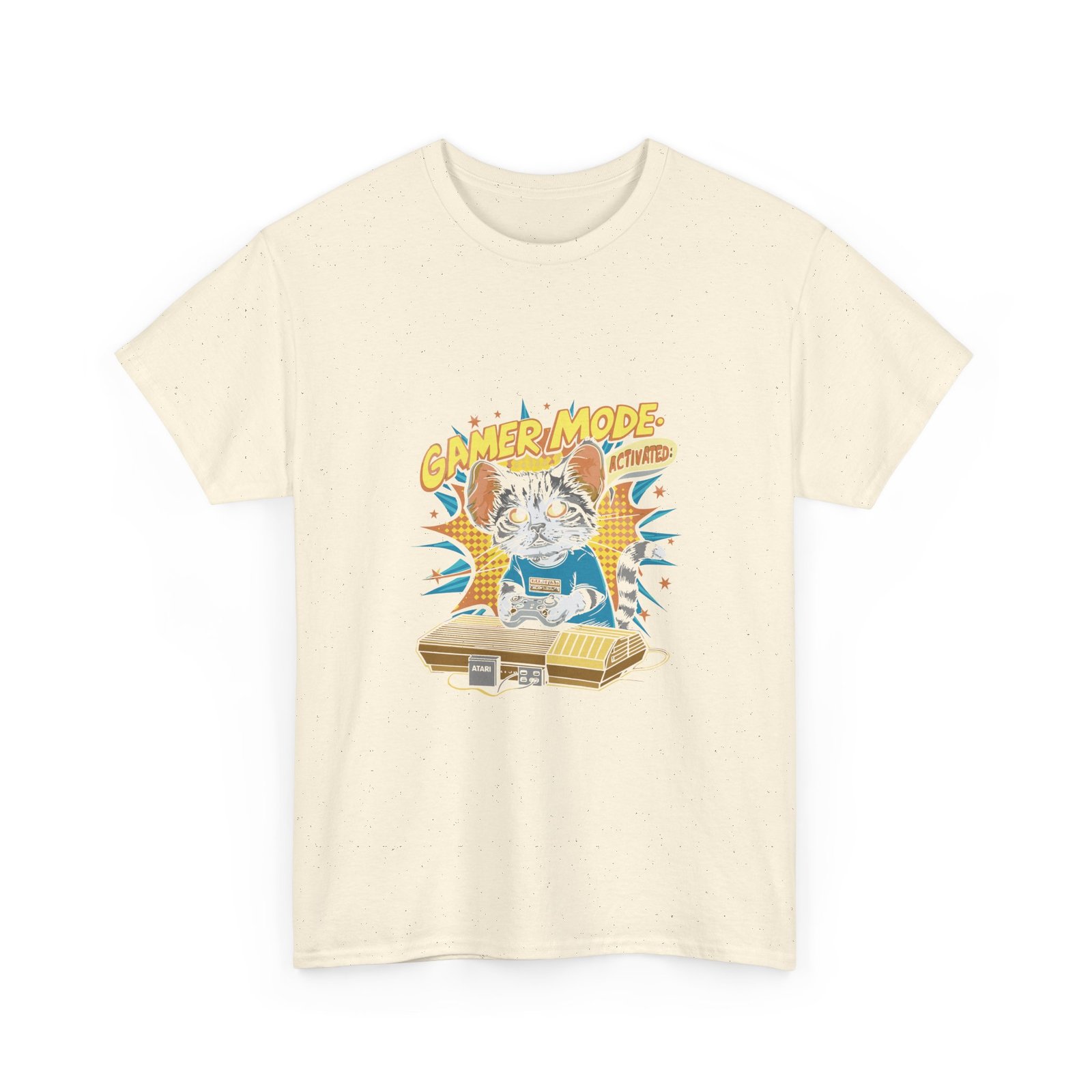 Gamer Mode Keyboard Cat Playing Music Illustration - T-shirt - Image 7