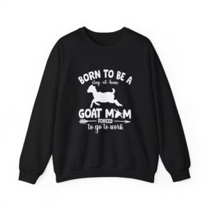 Goat Mom Stay At Home Humor Cute Funny Animal Design - Sweatshirt