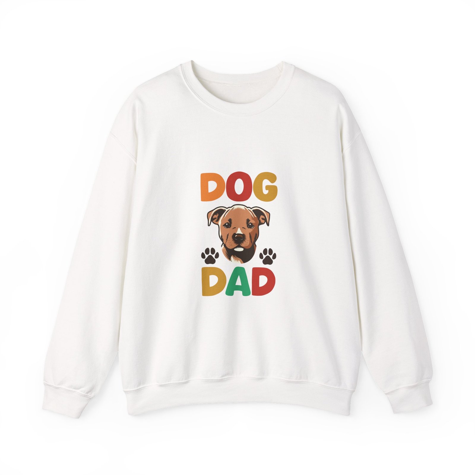 Bold Dog Dad Typography Design with Modern Style - Sweatshirt