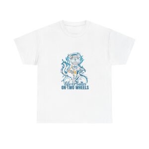 Life Is Better On Two Wheels Cat Illustration Design - T-shirt