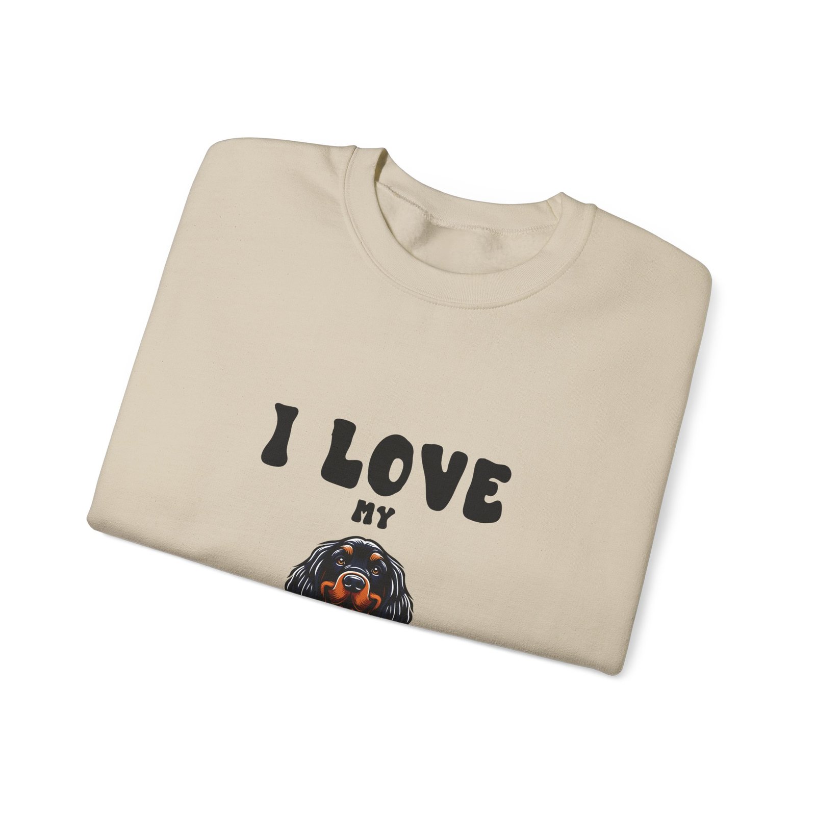I Love Gordon Setter Heart and Paw Print Design - Sweatshirt - Image 7