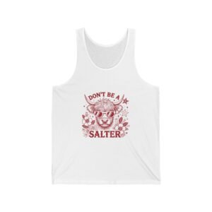 Don’t Be Salty Red Cow Funny Cartoon Design - Tank Top
