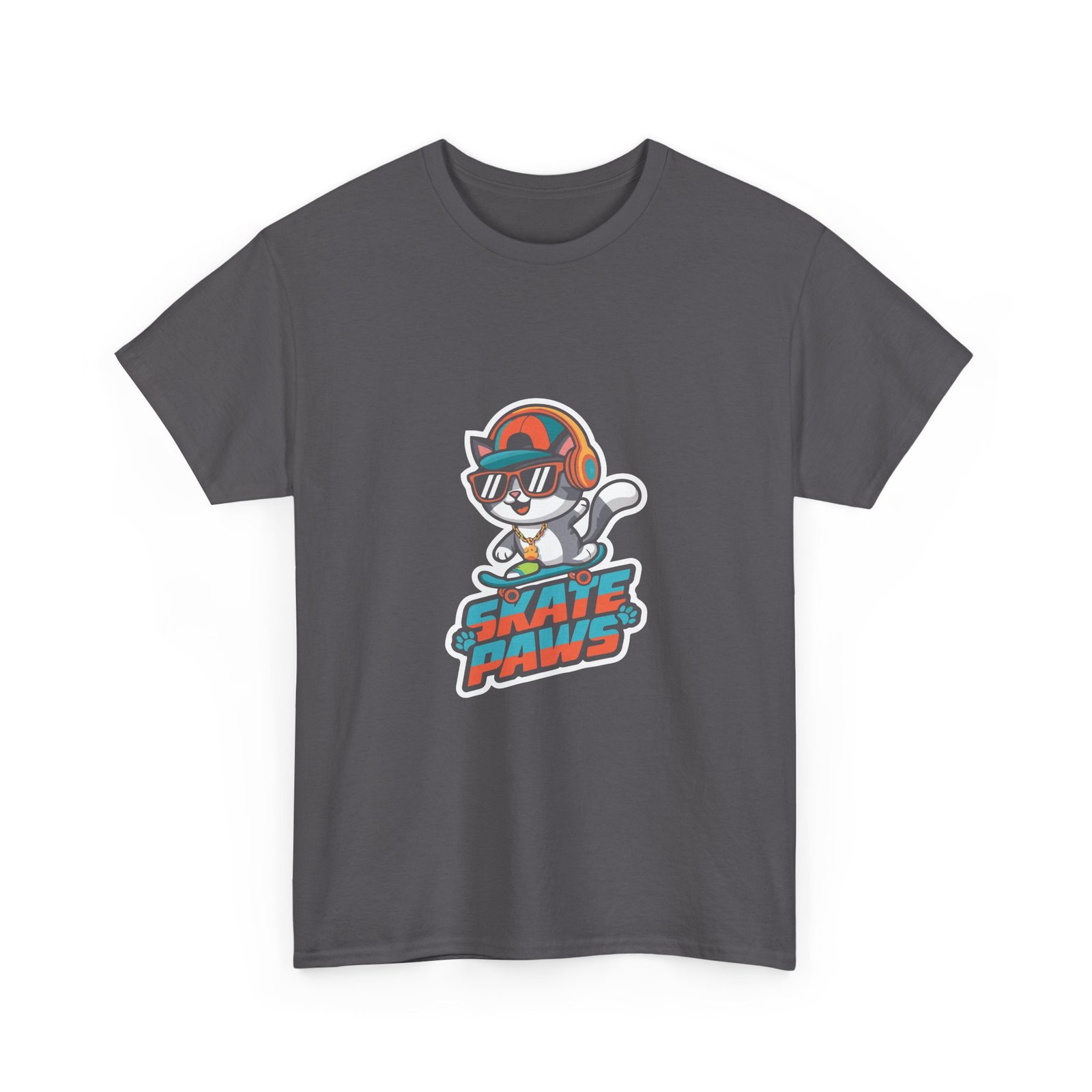 Skate Paws Roller Cat Cute Cat on Roller Skates Design - T-shirt - Image 7