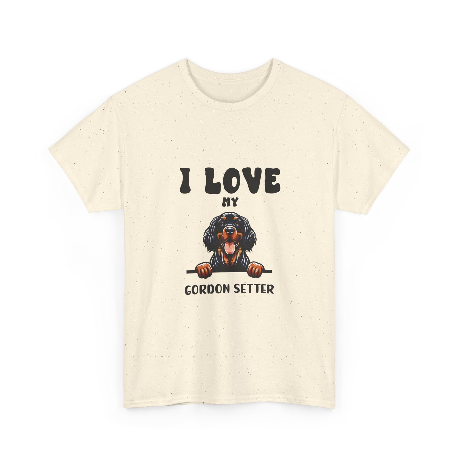 I Love Gordon Setter Heart and Paw Print Design - T-shirt - Image 7