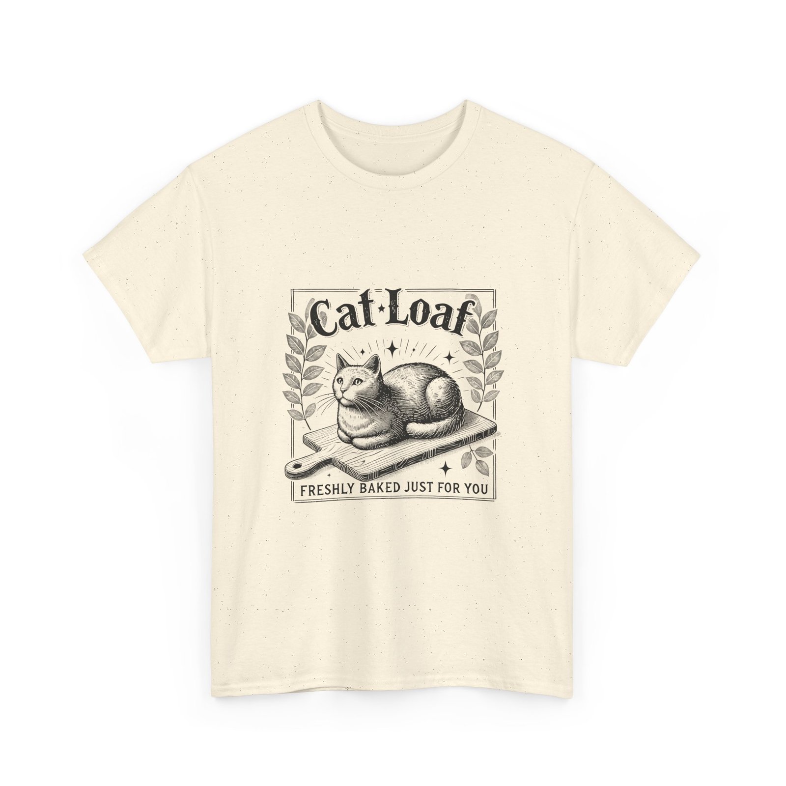 Adorable Black Cat Loaf Illustration with Cute Minimalist Style - T-shirt - Image 7