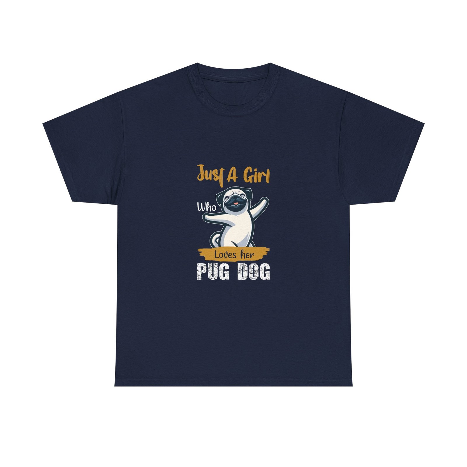 Playful Pug Girl Quote with Cute and Whimsical Typography - T-shirt - Image 9