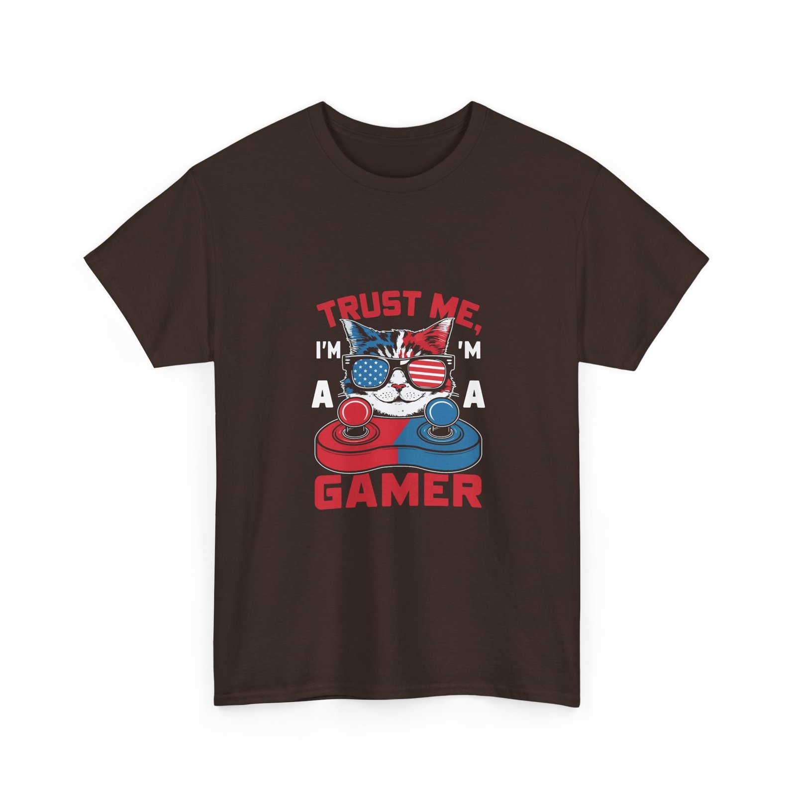 Trust Me Gamer Cat Funny Cute Cat Illustration - T-shirt - Image 3