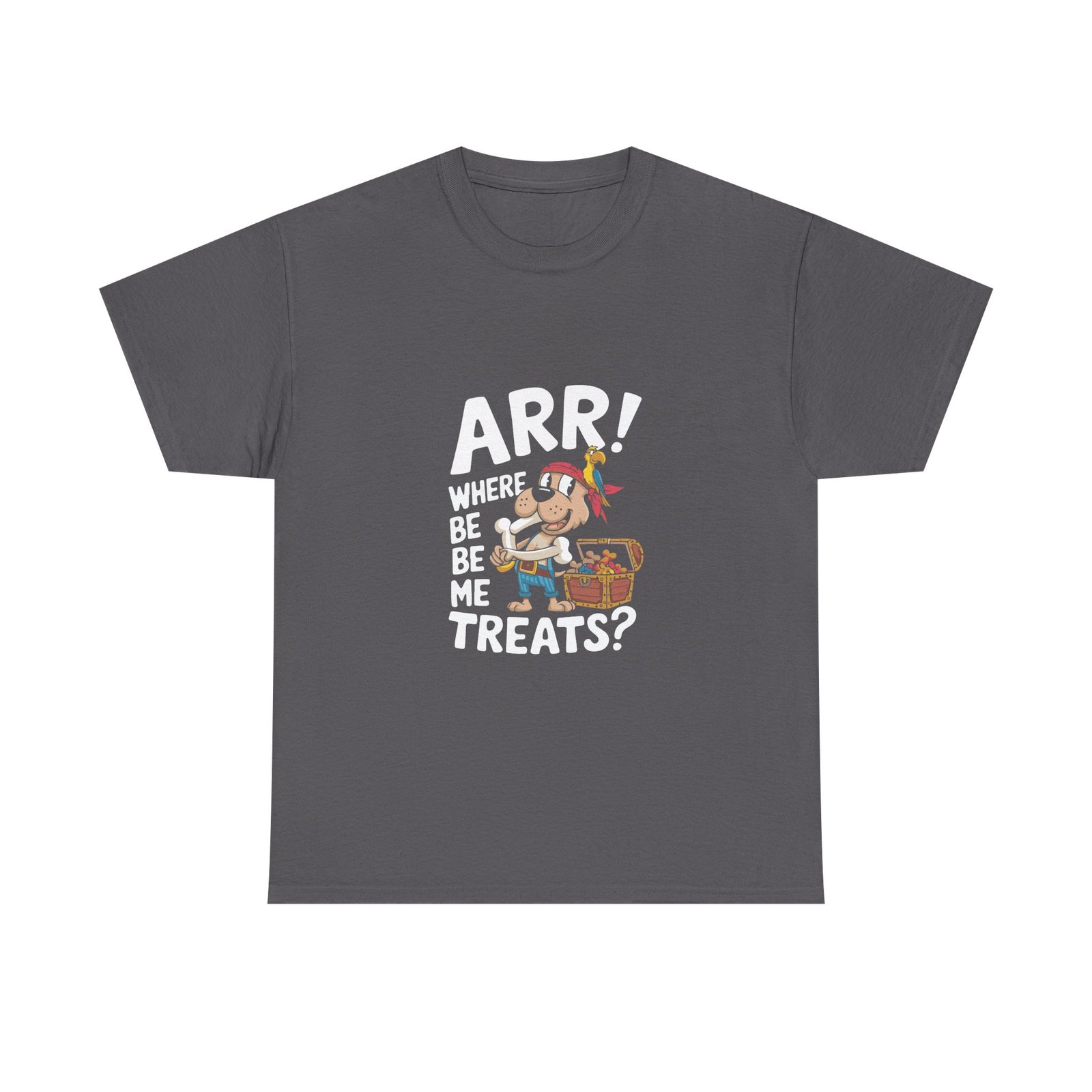 Cute Pirate Dog with Treasure Chest of Treats Illustration - T-shirt - Image 5
