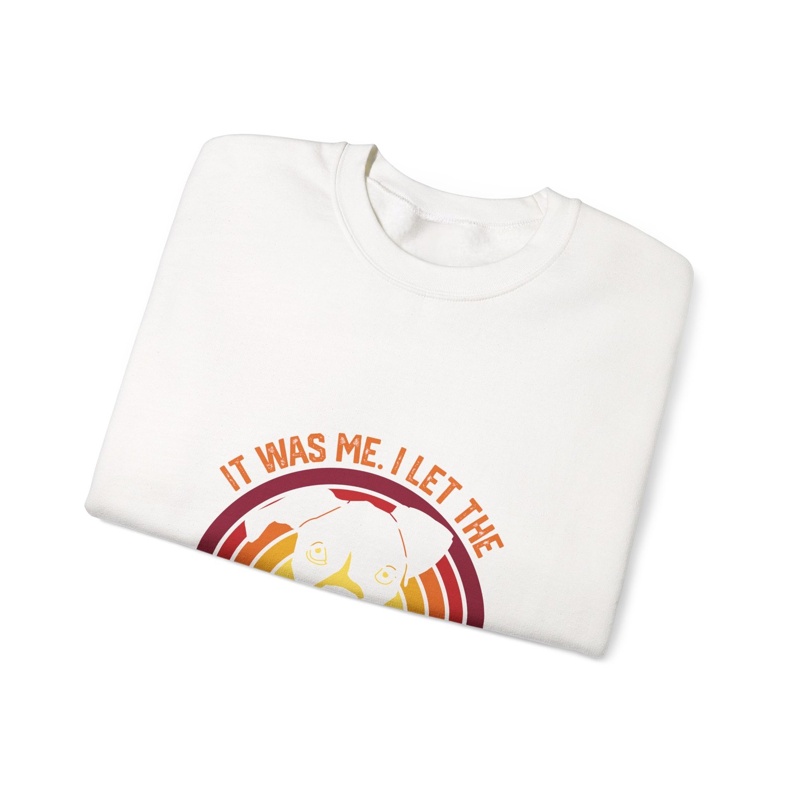 Retro Sunset with Silhouetted Dogs Playing Outdoors - Sweatshirt - Image 3