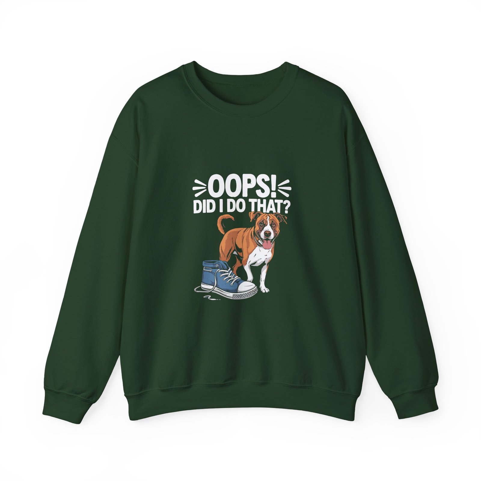 Cute Mischievous Puppy Saying Oops with Playful Expression - Sweatshirt - Image 5