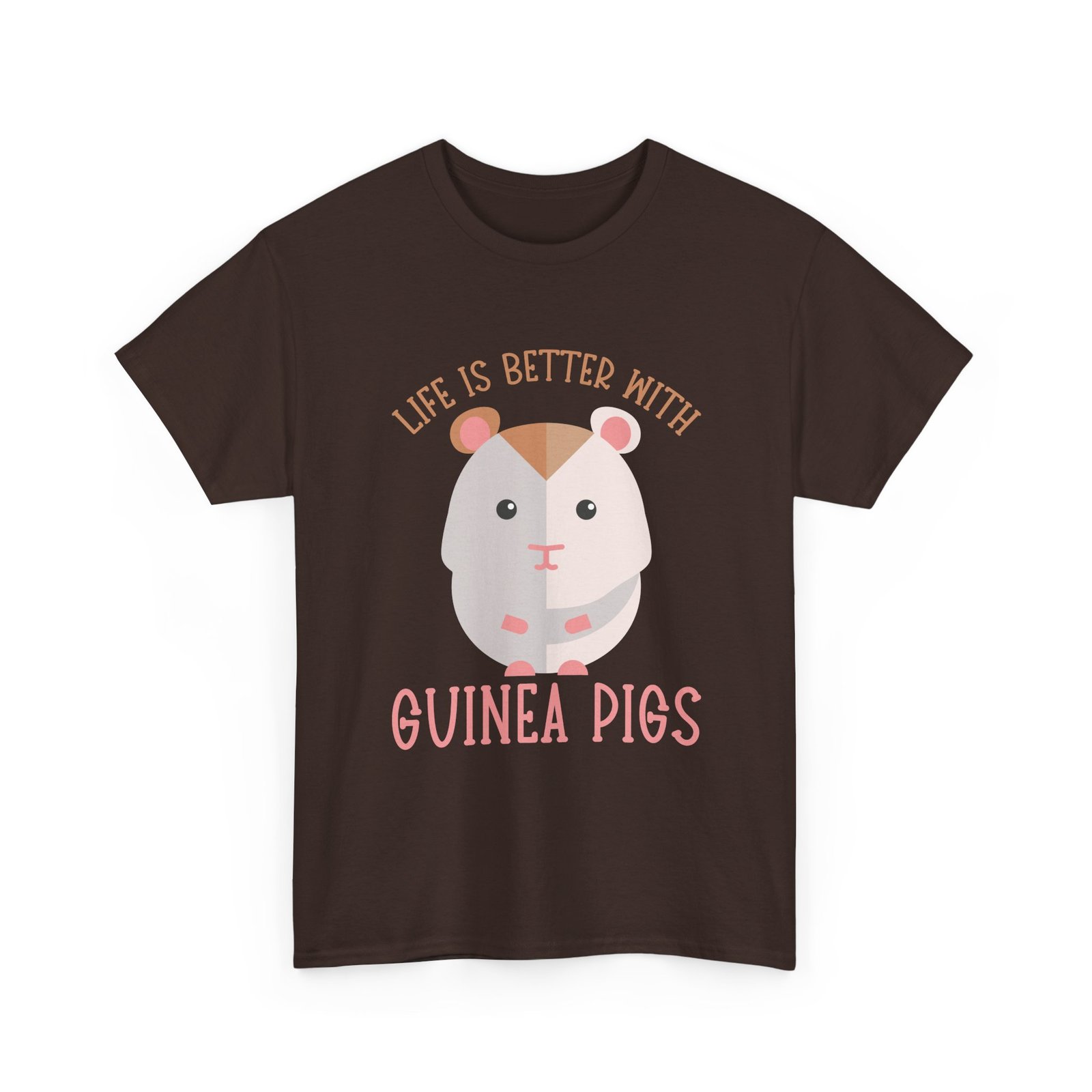 Adorable Guinea Pigs Cartoon Illustration in Vibrant Colors - T-shirt - Image 3