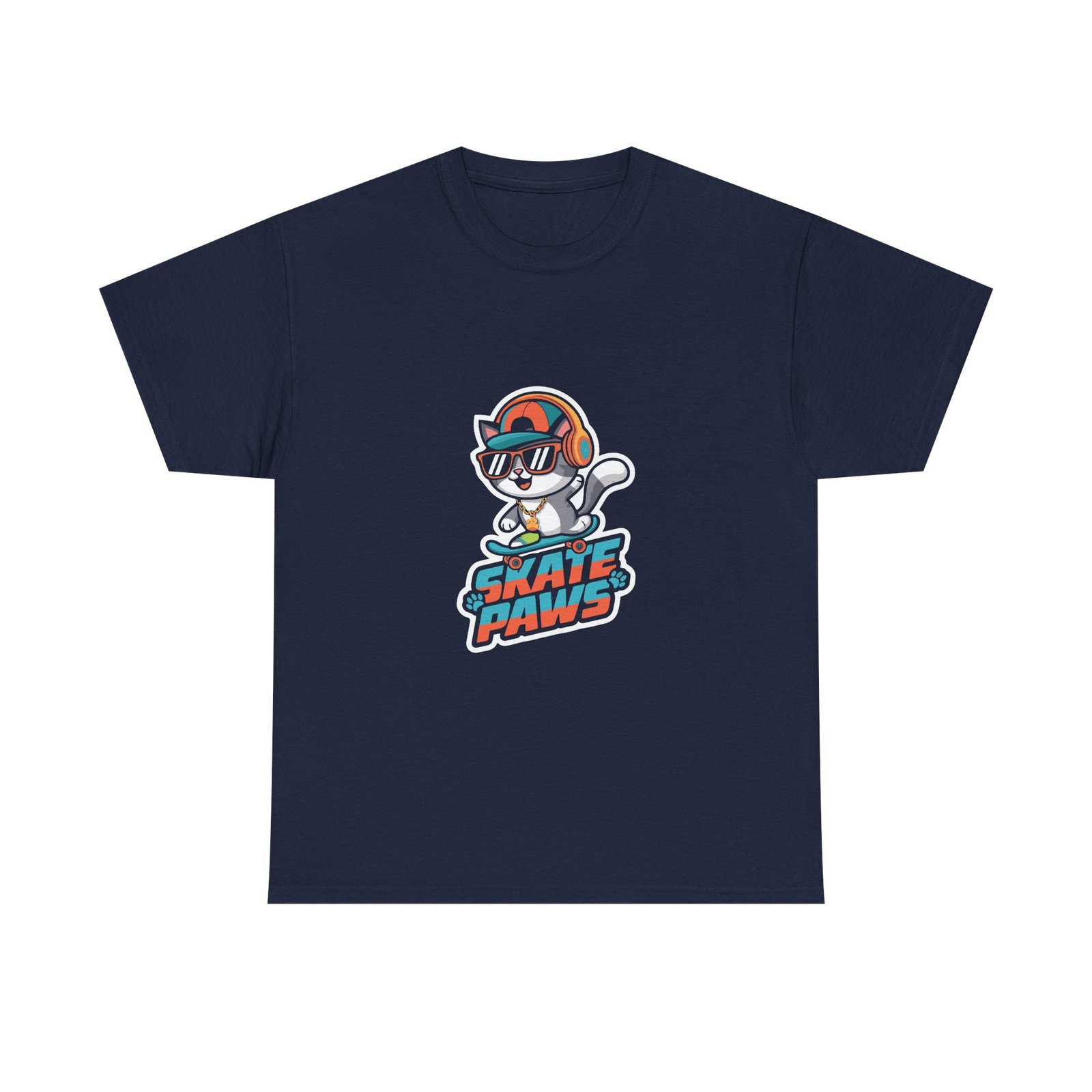 Skate Paws Roller Cat Cute Cat on Roller Skates Design - T-shirt - Image 9