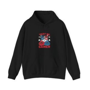 Trust Me Gamer Cat Funny Cute Cat Illustration - Hoodie