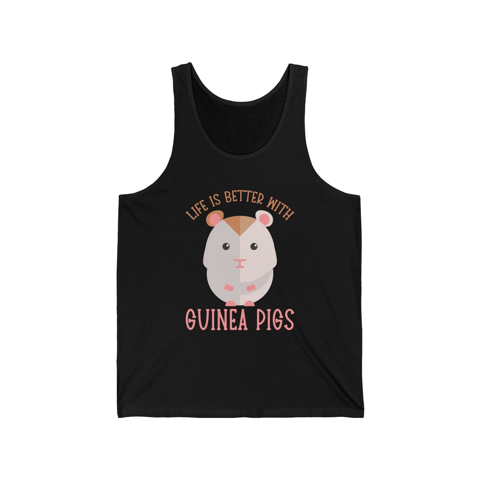 Adorable Guinea Pigs Cartoon Illustration in Vibrant Colors - Tank Top