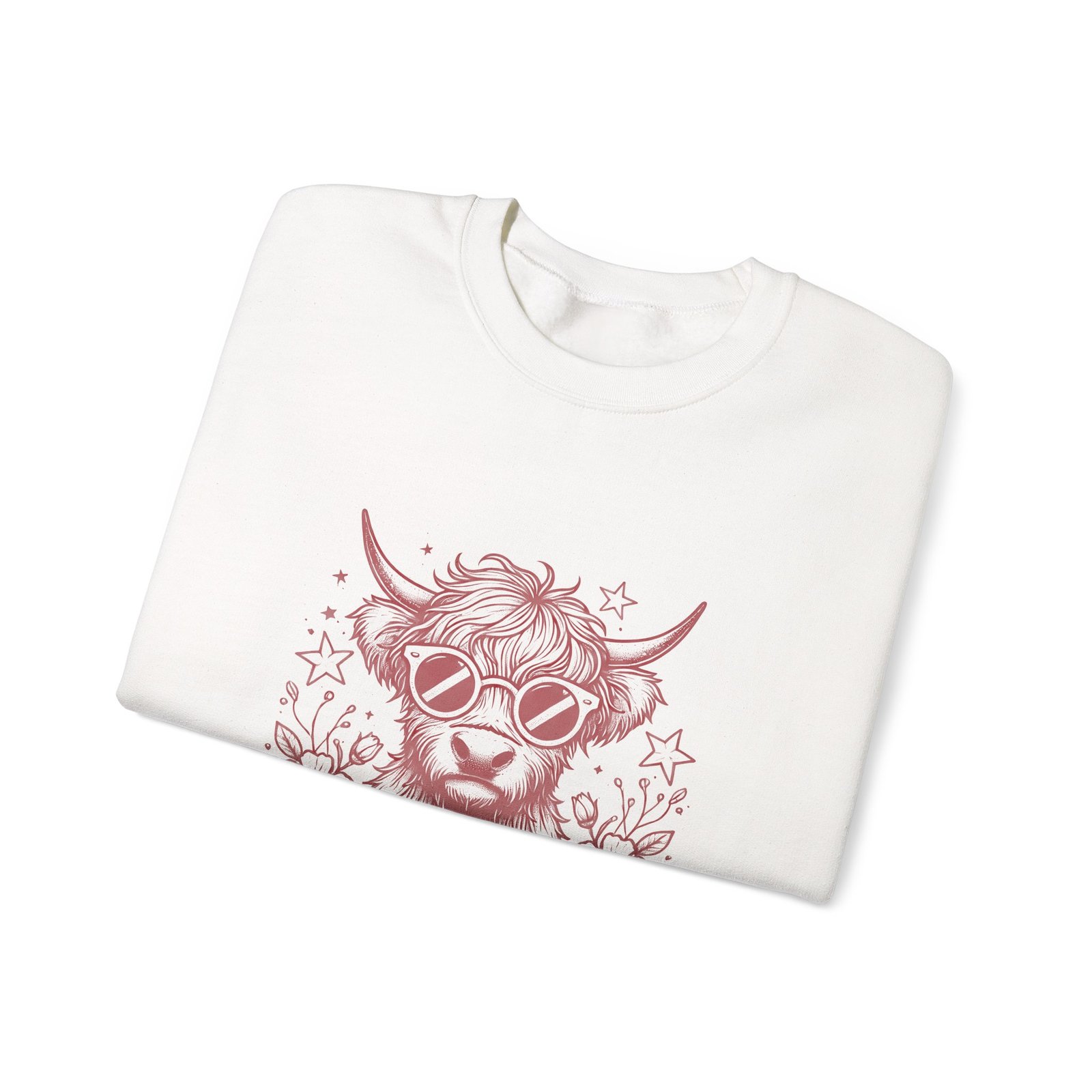 Don’t Be Salty Red Heifer Cow Wearing Cool Sunglasses - Sweatshirt - Image 3