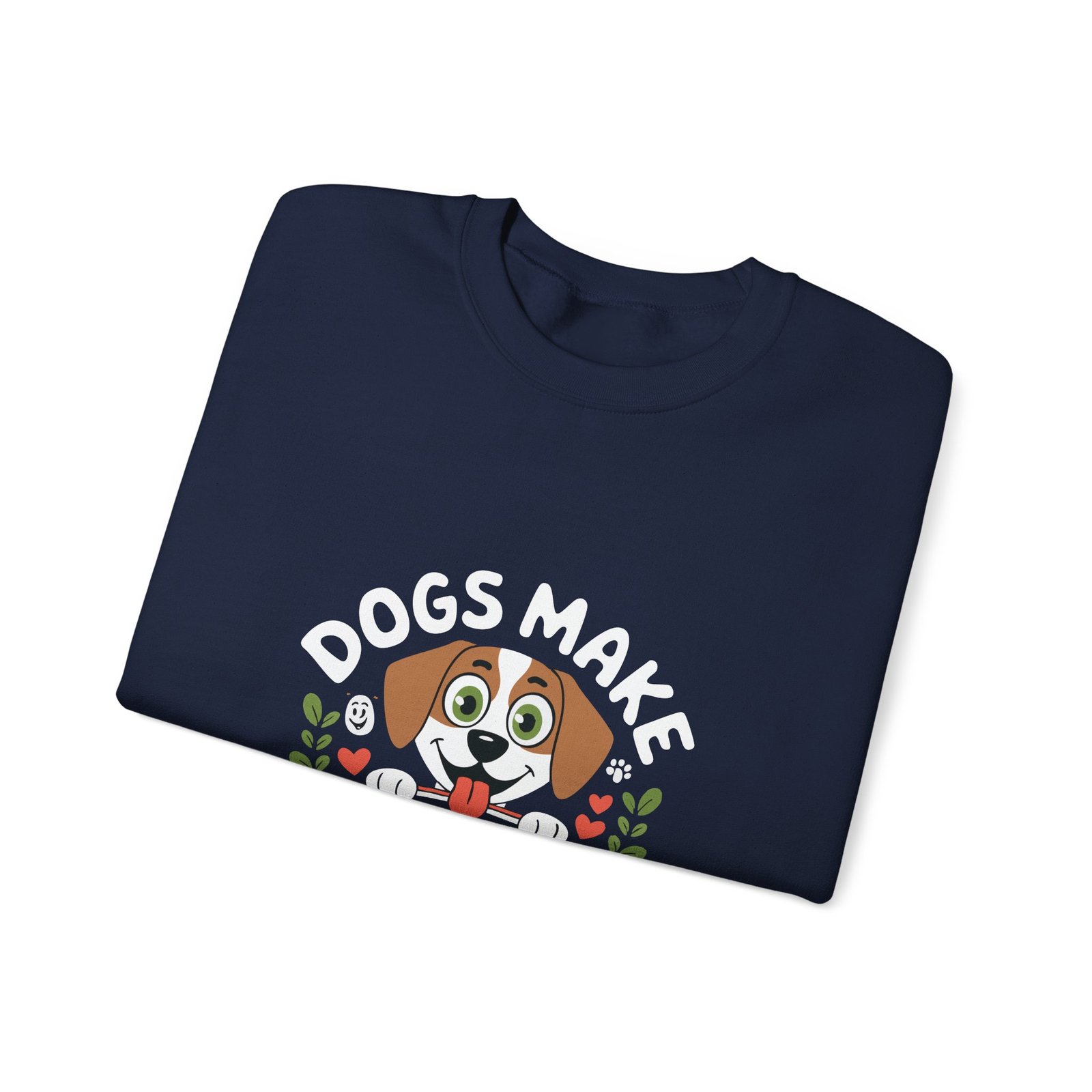 Cute Pawsome Life Cartoon Dog with Playful Expressions - Sweatshirt - Image 11