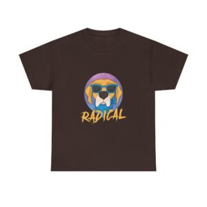 Radical Dog Wearing Cool Sunglasses Graphic - T-shirt