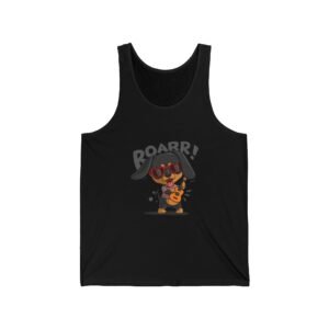 Roar Guitar Cool Dog With Sunglasses Rocking Out Design - Tank Top