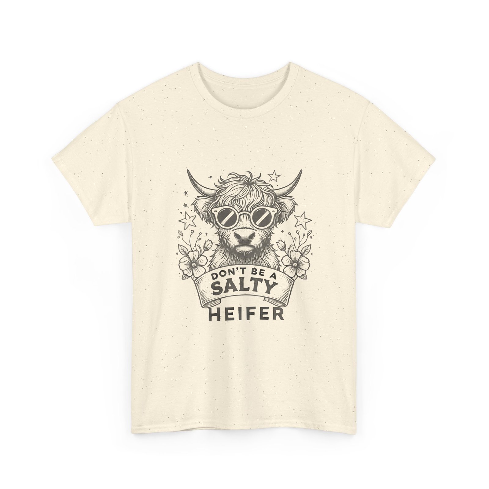 Don’t Be Salty Heifer Black Cow Wearing Cool Sunglasses Design - T-shirt - Image 7