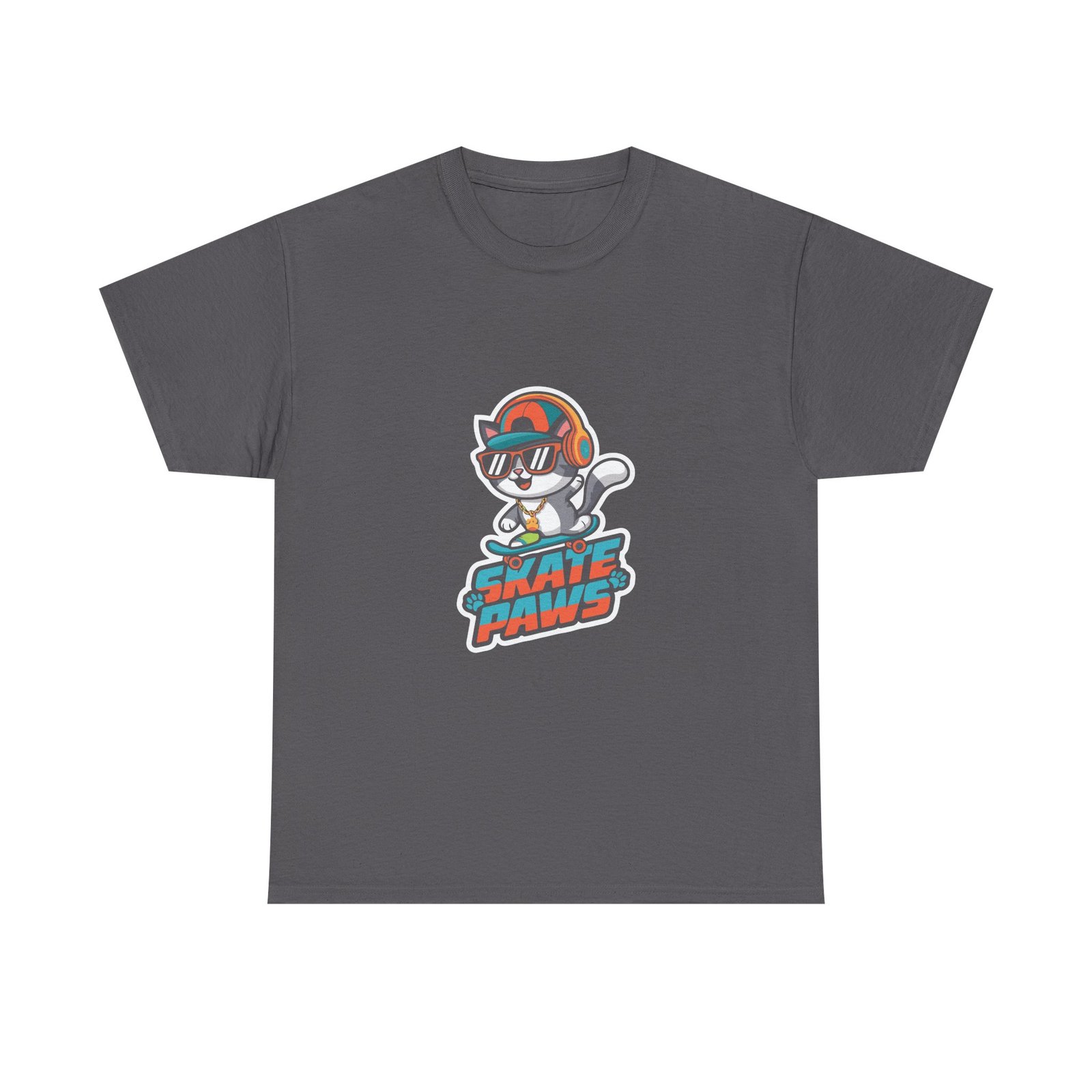Skate Paws Roller Cat Cute Cat on Roller Skates Design - T-shirt - Image 5