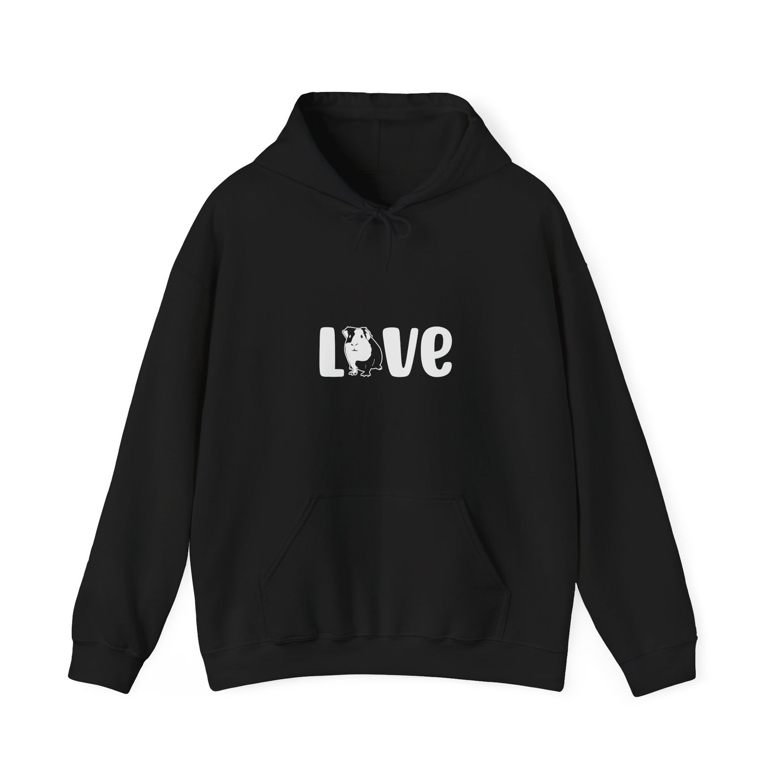 Cute Love Guinea Pigs Heart Design Illustration - Hoodie