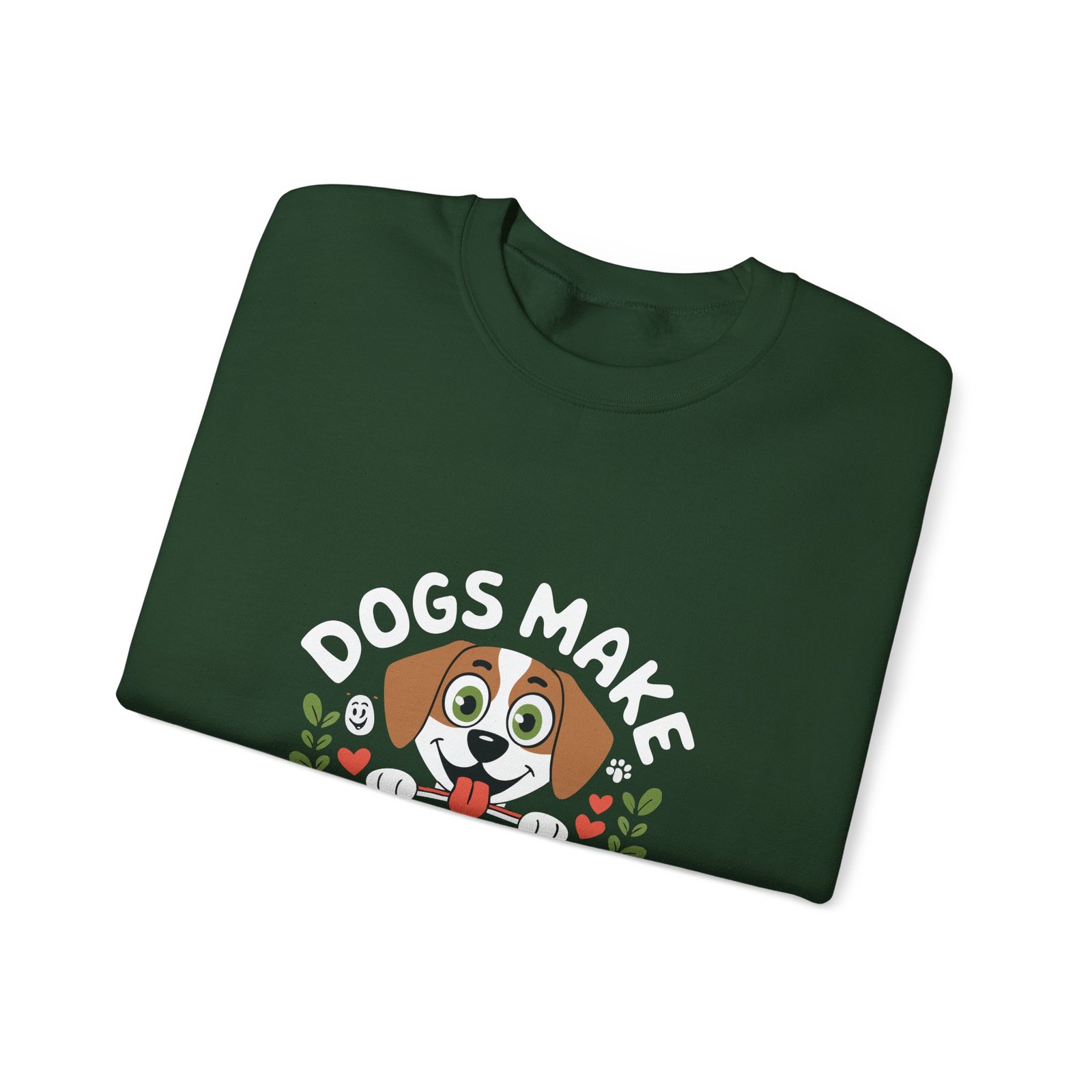 Cute Pawsome Life Cartoon Dog with Playful Expressions - Sweatshirt - Image 7