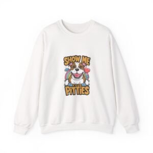 Show Me Your Pitties Bold Pitbull Graphic Design - Sweatshirt
