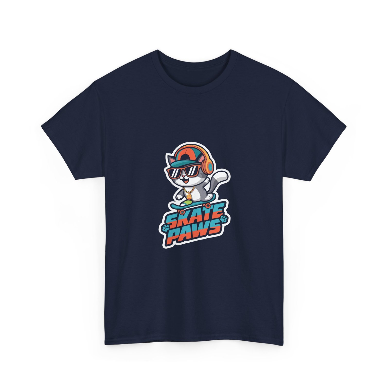 Skate Paws Roller Cat Cute Cat on Roller Skates Design - T-shirt - Image 11