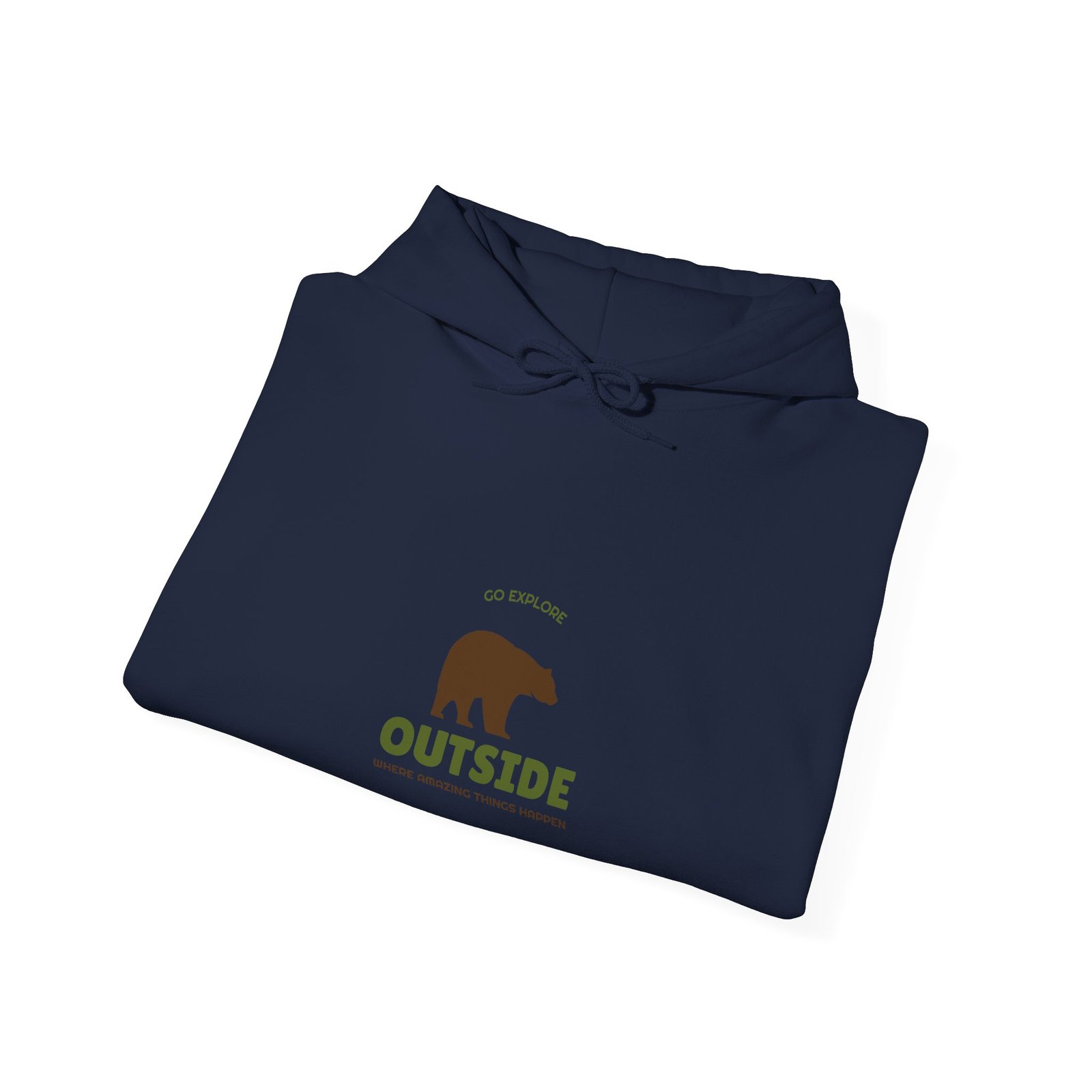 Go Outside Bear Graphic with Nature Adventure Theme - Hoodie - Image 12