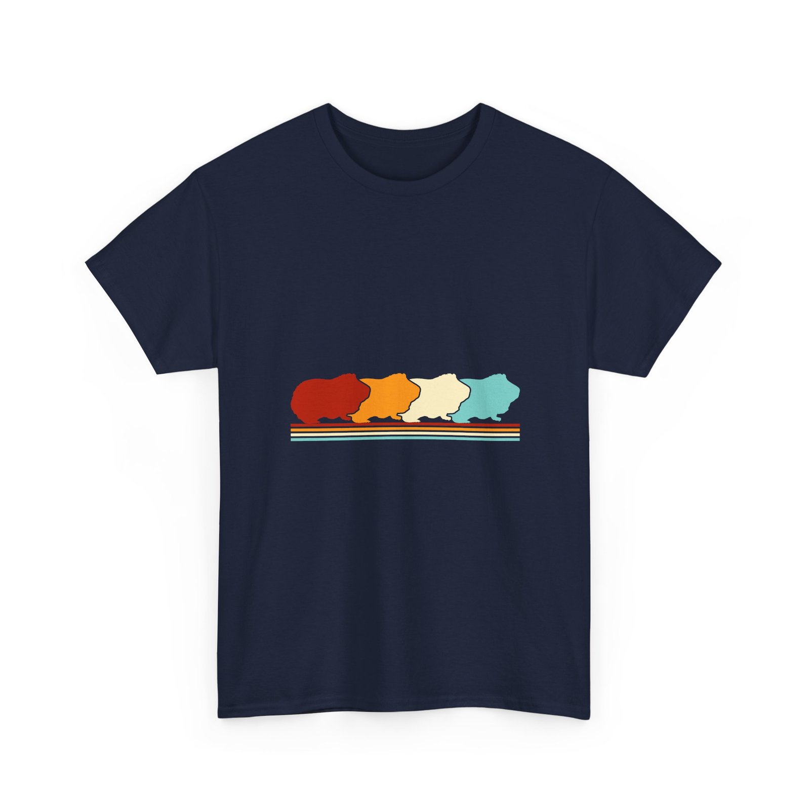 Retro Vintage Style Guinea Pig Animal Lover Illustration - T-shirt - Image 11