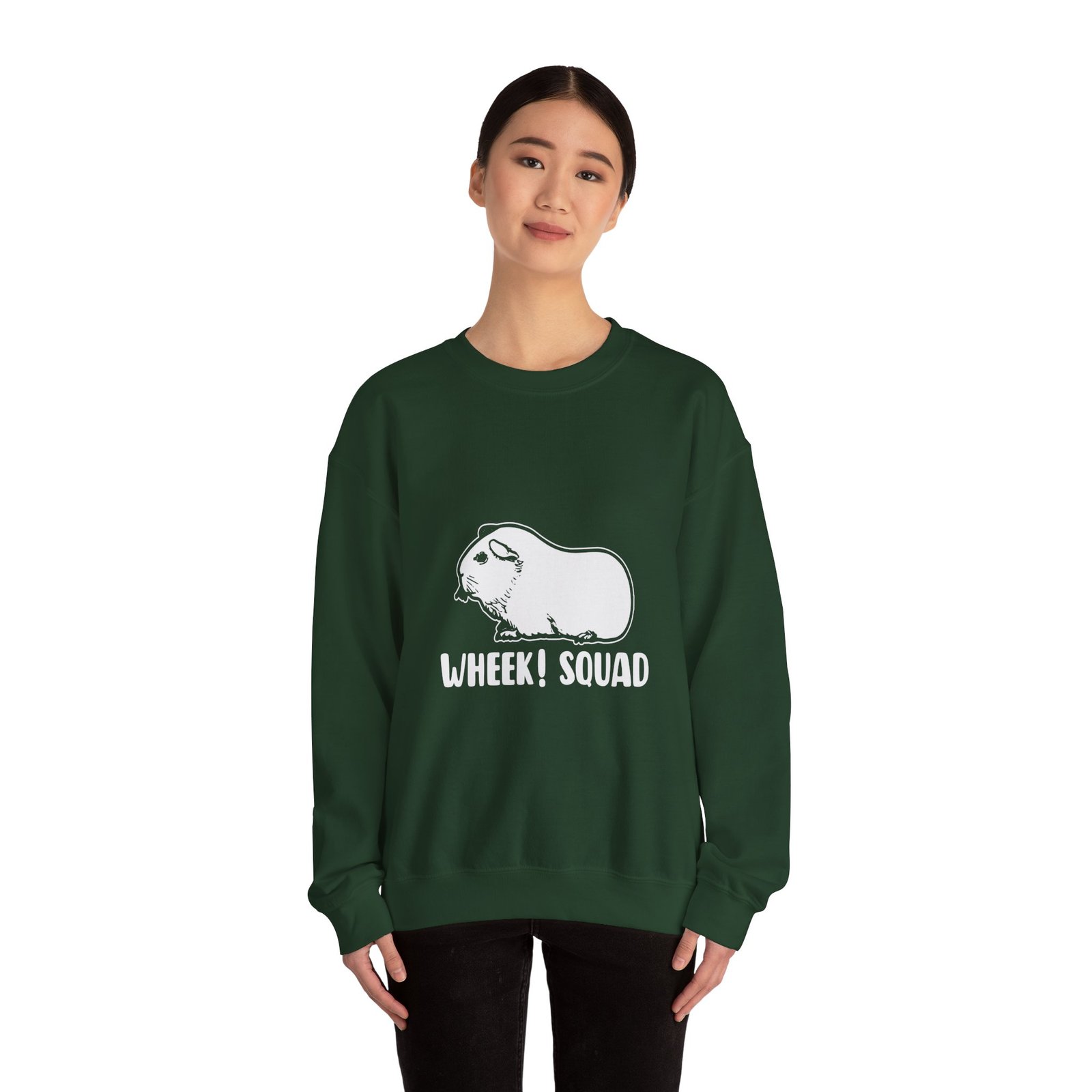 Wheek Squad Cute Funny Guinea Pig Cartoon Design - Sweatshirt - Image 8