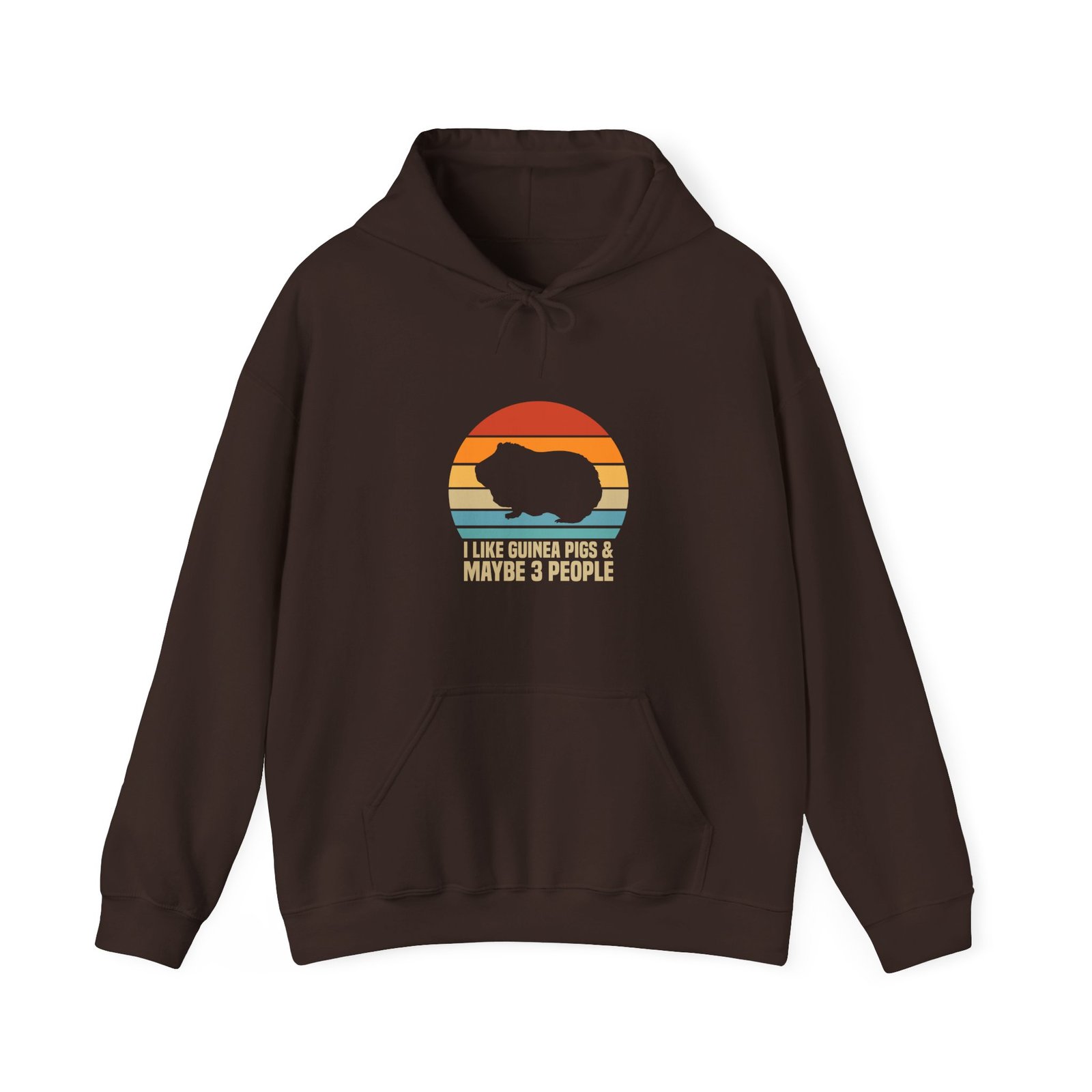 I Like Guinea Pigs And Maybe 3 People Funny Quote Design - Hoodie - Image 5