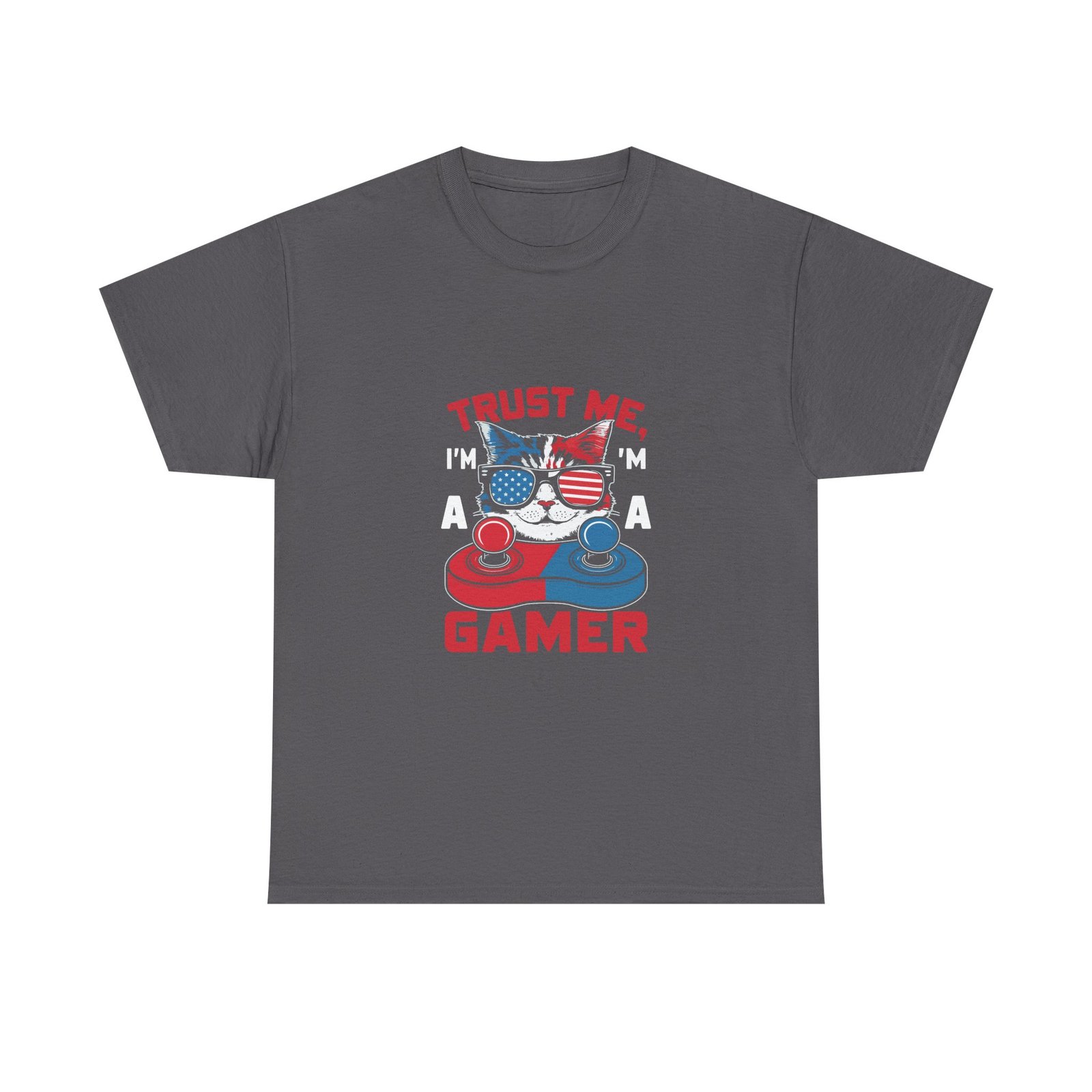 Trust Me Gamer Cat Funny Cute Cat Illustration - T-shirt - Image 5