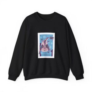 Dreamy Underwater Cat Surrounded by Bubbles and Marine Life - Sweatshirt